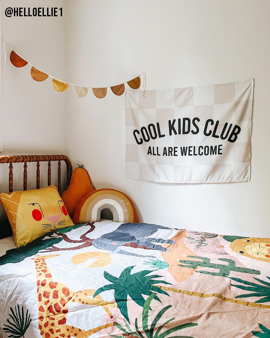 Cool Kids Club Banner | Kids Playroom Wall Decor