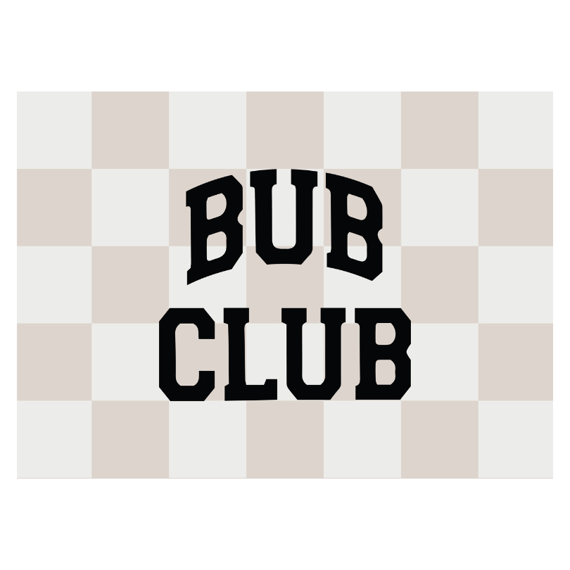 Bub Club Banner | Boyhood Fabric Wall Hanging