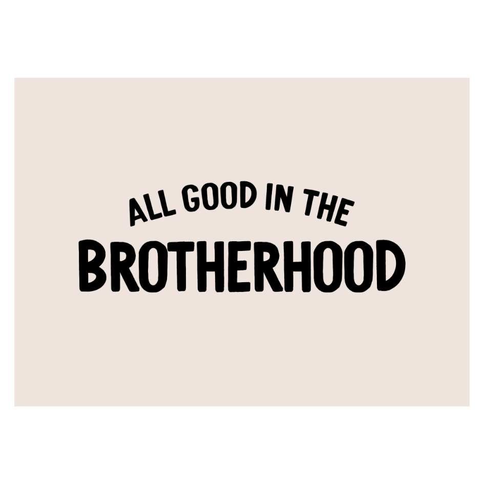 All Good In The Brotherhood Banner | Kids Decor Wall Hanging