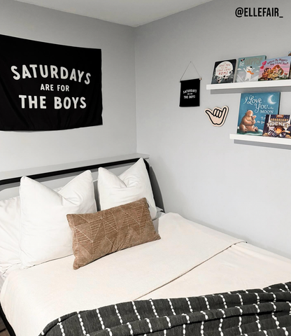 Saturdays Are For The Boys Banner - Boyhood Wall Decor