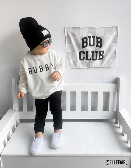 Bub Club Banner | Boyhood Fabric Wall Hanging