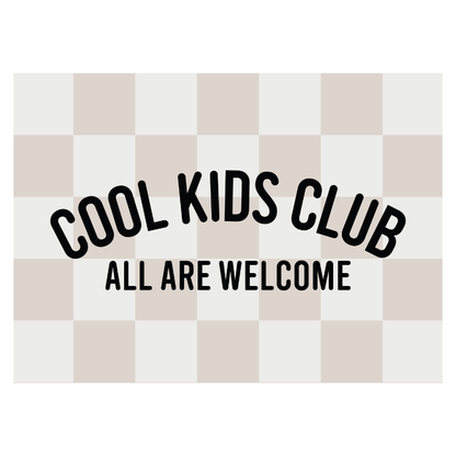 Cool Kids Club Banner | Kids Playroom Wall Decor